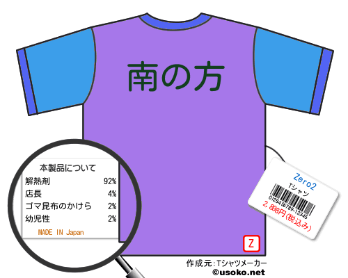 Zero2のＴシャツメーカー結果