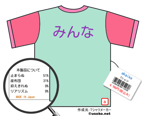 akaikeのＴシャツメーカー結果