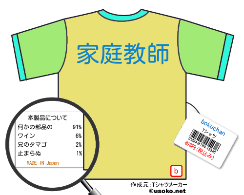 bokuchanのＴシャツメーカー結果