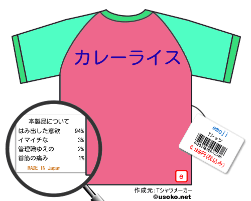 emojiのＴシャツメーカー結果