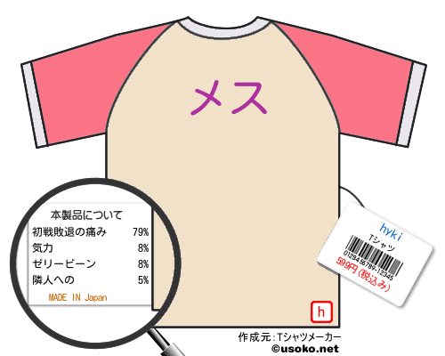 hykiのＴシャツメーカー結果