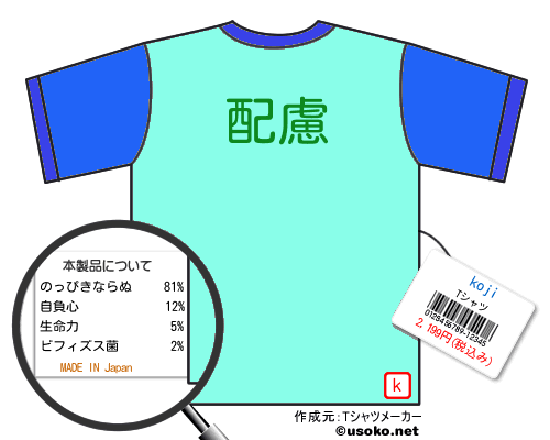 kojiのＴシャツメーカー結果