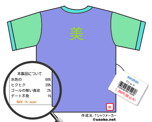 maomaoのＴシャツメーカー結果