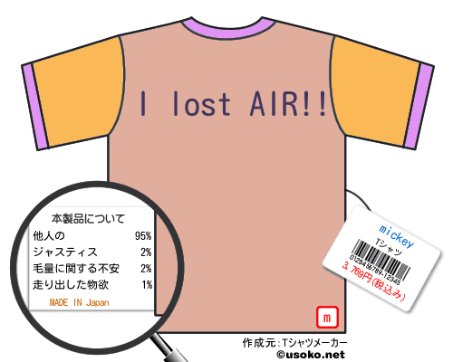 mickeyのＴシャツメーカー結果