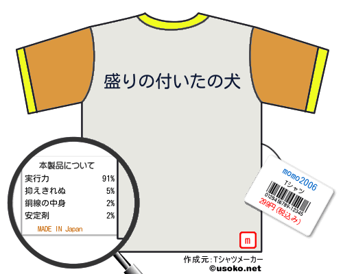 momo2006のＴシャツメーカー結果
