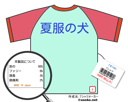 raionのＴシャツメーカー結果