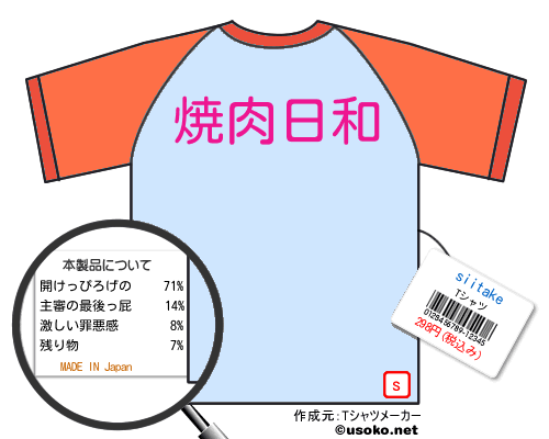 siitakeのＴシャツメーカー結果