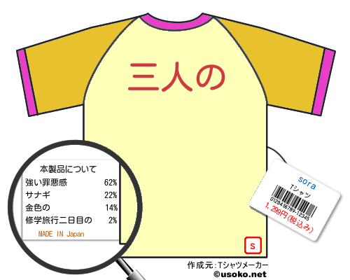 soraのＴシャツメーカー結果