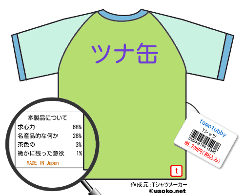 tomotubbyのＴシャツメーカー結果