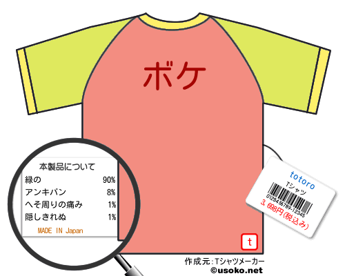 totoroのＴシャツメーカー結果