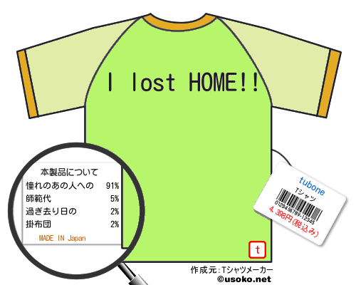 tuboneのＴシャツメーカー結果